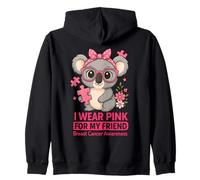 Un bébé Koala Que Je Porte du Rose pour sensibiliser Mon Amie au Cancer du Sein Sweat à Capuche