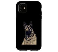 Un Berger Allemand dans Ww2 Équipement Militaire Allemand Anthro Coque pour iPhone 11