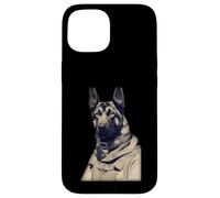 Un Berger Allemand dans Ww2 Équipement Militaire Allemand Anthro Coque pour iPhone 15