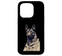 Un Berger Allemand dans Ww2 Équipement Militaire Allemand Anthro Coque pour iPhone 15 Pro