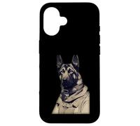 Un Berger Allemand dans Ww2 Équipement Militaire Allemand Anthro Coque pour iPhone 16