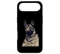 Un Berger Allemand dans Ww2 Équipement Militaire Allemand Anthro Coque pour iPhone Air