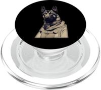 Un Berger Allemand dans Ww2 Équipement Militaire Allemand Anthro PopSockets PopGrip pour MagSafe