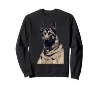 Un Berger Allemand dans Ww2 Équipement Militaire Allemand Anthro Sweatshirt