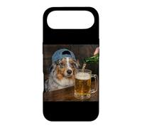 Un Berger américain boit de la bière, Un mème Amusant pour Chien Coque pour iPhone Air