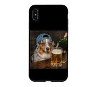 Un Berger américain boit de la bière, Un mème Amusant pour Chien Coque pour iPhone XS Max