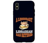 Un bibliothécaire légendaire a Pris sa Retraite drôle fête de Retraite Coque pour iPhone X/XS