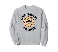 Un Biscuit Intelligent Mignon Kawaii Nerd Humour Dessin animé Sweatshirt