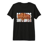 Un Bison dans Les Formations rocheuses colorées du Dakota du Sud des Badlands T-Shirt Haut de Gamme