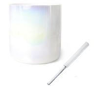 Un bol de chant de quartz coloré, Bol chantant en cristal 432 Hz, méditation, yoga, acrylique, anneau torique, chakra, plusieurs tailles(8 inch C Note)