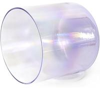Un bol de chant de quartz coloré, Bol chantant en cristal 8 pouces 432 Hz Quartz avec percuteur et joint torique Multicolore Plusieurs notes(Violet,B Note)
