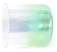 Un bol de chant de quartz coloré, Bol chantant en cristal 8 pouces 432 Hz Quartz avec percuteur et joint torique Multicolore Plusieurs notes(Green,C Note)