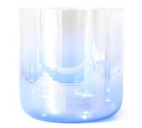 Un bol de chant de quartz coloré, Bol chantant en cristal de quartz avec joint torique en acrylique for la méditation et la guérison sonore(6 Inch G Note,432HZ)