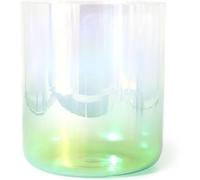 Un bol de chant de quartz coloré, Bol chantant en cristal multicolore de 18 cm, 432 Hz, for le yoga, la méditation et la guérison des chakras(A Note)
