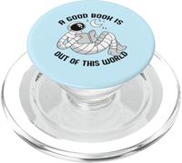 Un Bon Livre est Hors de ce Monde Astronaute Space Reader Meme PopSockets PopGrip pour MagSafe