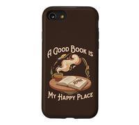 Un Bon Livre est Mon Lieu de Bonheur pour Les Amateurs de Lecture Coque pour iPhone SE (2020) / 7/8