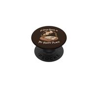 Un Bon Livre est Mon Lieu de Bonheur pour Les Amateurs de Lecture PopSockets PopGrip Adhésif