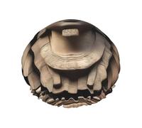Un bonnet de douche à imprimé reliques anciennes - Réutilisable, double couche, avec bande élastique - Parfait pour la maison, le spa, l'hôtel et les voyages