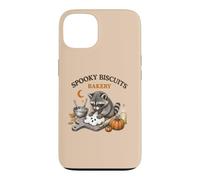 Un Boulanger Raton Laveur drôle Fait des Biscuits fantômes pour Halloween Coque pour iPhone 13
