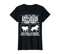Un Bouledogue Anglais « Pas de Poney » - Old English Bulldog T-Shirt Graphique avec Valeur