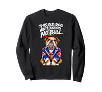 Un Bouledogue Britannique CE Vieux Chien Un Union Jack Anglais drôle au Royaume-Uni Sweatshirt