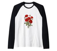 Un Bouquet de Roses Rouges Illustration d'art vectoriel Manche Raglan
