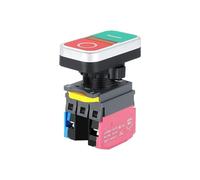 Un bouton normalement ouvert et un bouton normalement fermé à deux positions double bouton rectangulaire à réarmement automatique 22 mm