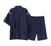 un-brand Ensemble de kimono japonais Jinbei Pyjama Yukata Festival de feux d'artifice (taille L, J2)