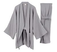 un-brand Kimono Japonais pour Hommes lâche décontracté Maison Pyjamas vêtements de Nuit Taille XXL O64