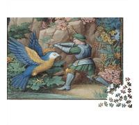 Un Brigand du XIVe siècle Combat Un Perroquet géant Cadeau Unique Décoration Intérieure Jeu Éducatif Challenge Toy Adultes & Enfants des 14 Ans 52x38cm/1000pcs