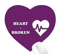 un cÅ“ur brisé fluctuation Jeux de tapis de souris en forme de coeur