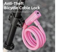 Un cadenas de câble en acier portable anti-vol pour vélo de la marque WEST BIKING, avec serrure de cercle, convient pour les vélos de montagne et de route, avec installation domestique Taille UniqueAc