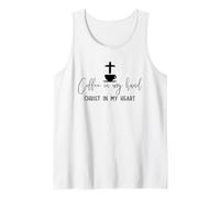 Un café dans ma Main, Le Christ dans Mon cœur, Motif de Foi Débardeur