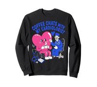 Un café discute avec Mon cardiologue Design Sweatshirt