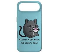 Un café par Jour éloigne Le Grincheux félin drôle Coque pour iPhone Air