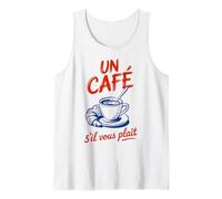 Un Café S'il Vous Plaît French Coffee Art Débardeur