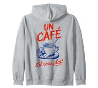 Un Café S'il Vous Plaît French Coffee Art Sweat à Capuche