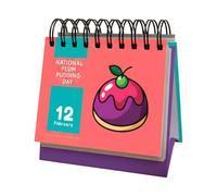 Un calendrier perpétuel quotidien des vacances - Décoration de bureau - Calendrier de bureau quotidien avec chaque vacances loufoques et idiotes - Pour la maison, le salon, la salle d'étude, la