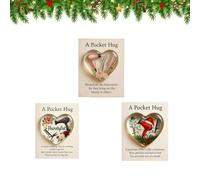 Un câlin de poche pour coiffeurs, mini outils de coiffeur, jeton de poche en forme de cœur avec cartes d'encouragement, cadeaux de remerciement pour votre coiffeur, ornements de coiffeur pour femme