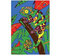 Un Cameleon Version Mandala - Tableau A COLORIER