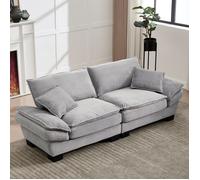 Un canapé double moderne et simple avec un lit en plumes qui peut mettre des oreillers est mignon, mais le salon / chambre / Bureau