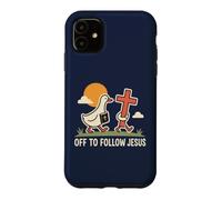 Un Canard chrétien drôle Part Suivre la Foi de Jésus Coque pour iPhone 11