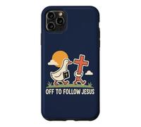 Un Canard chrétien drôle Part Suivre la Foi de Jésus Coque pour iPhone 11 Pro Max