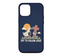 Un Canard chrétien drôle Part Suivre la Foi de Jésus Coque pour iPhone 12/12 Pro