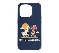Un Canard chrétien drôle Part Suivre la Foi de Jésus Coque pour iPhone 15 Pro