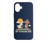 Un Canard chrétien drôle Part Suivre la Foi de Jésus Coque pour iPhone 16 Plus