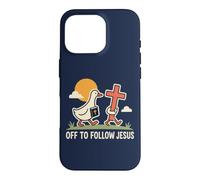 Un Canard chrétien drôle Part Suivre la Foi de Jésus Coque pour iPhone 16 Pro