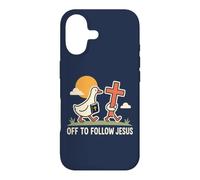 Un Canard chrétien drôle Part Suivre la Foi de Jésus Coque pour iPhone 17