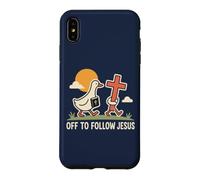 Un Canard chrétien drôle Part Suivre la Foi de Jésus Coque pour iPhone XS Max