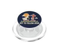 Un Canard chrétien drôle Part Suivre la Foi de Jésus PopSockets PopGrip pour MagSafe